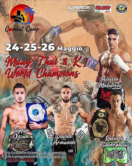 Evento Camp di Muay Thai e Kickboxing K1 Rules • Combat Camp Cesenatico